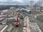 Auf diesem Bild sehen Sie die aktuellen Umbauarbeiten am Standort Neumark.