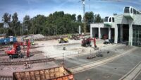 Auf diesem Bild sehen Sie die aktuellen Umbauarbeiten am Standort Neumark.