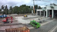 Auf diesem Bild sehen Sie die aktuellen Umbauarbeiten am Standort Neumark.