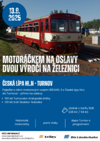 Motoráčkem na oslavy železničních výročí