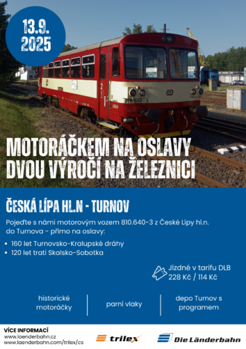 Motoráčkem na oslavy železničních výročí