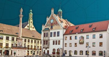 Grafik von Freisinger Stadtansichten