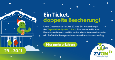 Ein Ticket, doppelte Bescherung!
