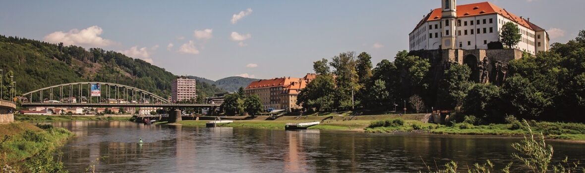 Decin - Ansicht über die Elbe