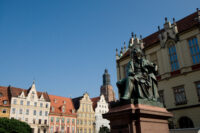 Statue in der Altstadt von Breslau