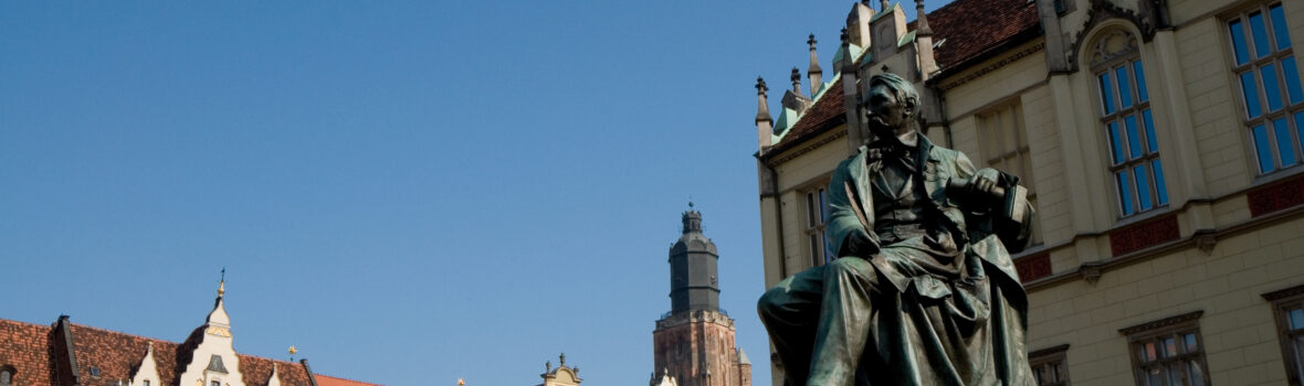 Statue in der Altstadt von Breslau