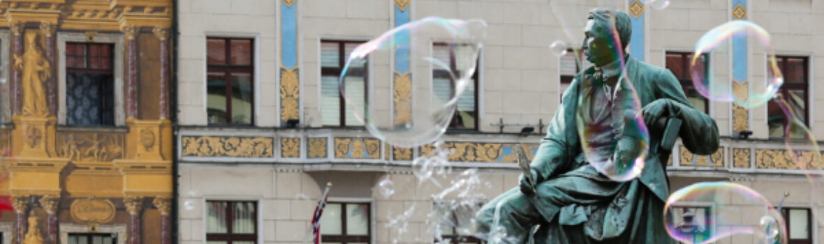 Statue in der Altstadt von Wroclaw
