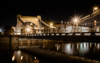 Brücke von Breslau bei Nacht