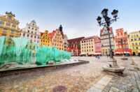 Blick über den Markt von Wroclaw