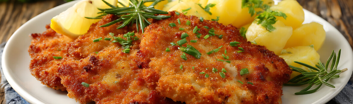 Schnitzel mit Rosmarin-Kartoffeln