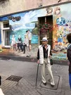 Stadtteil Nadodrze mit Gemälden an den Wänden