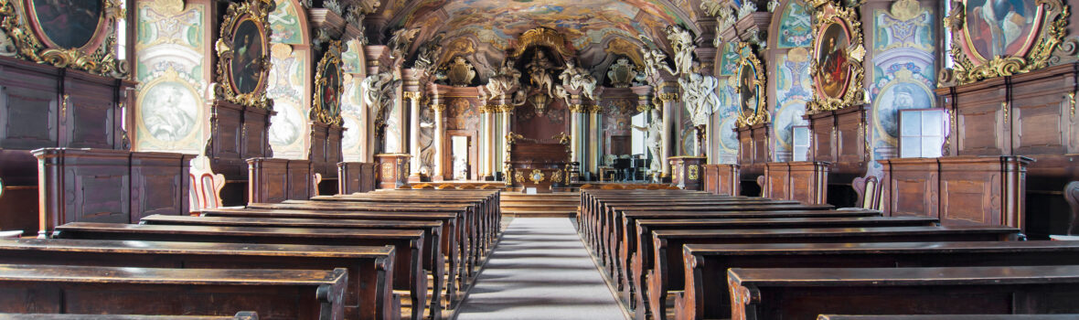 Die Aula Leopoldina in Wroclaw von innen