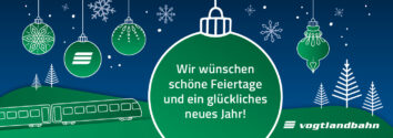 Weihnachtsgruß für alle vogtlandbahn-Fahrgäste