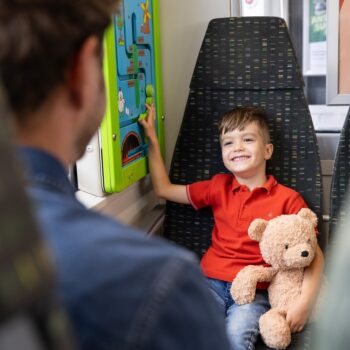 Die Kinderspielecke in der Vogtlandbahn