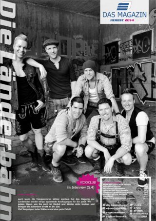 2014 herbst kundenmagazin die laenderbahn Titelseite des Kundenmagazins der Länderbahn im Herbst 2014