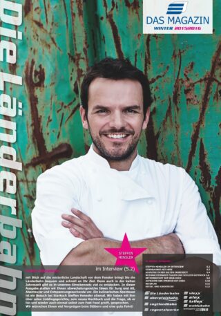 2015 2016 winter kundenmagazin die laenderbahn Titelseite des Kundenmagazins der Länderbahn im Winter 2015/2016