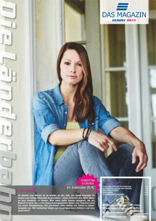 2015 herbst kundenmagazin die laenderbahn Titelseite des Kundenmagazins der Länderbahn im Herbst 2015