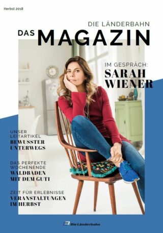 2018 herbst kundenmagazin die laenderbahn Titelseite des Kundenmagazins der Länderbahn im Herbst 2018
