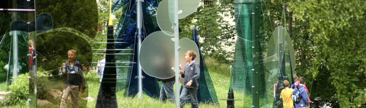 Gläserner Wald Regen