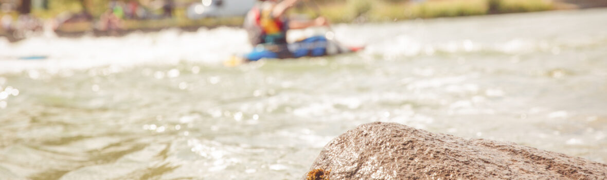 Kanuten auf der isar