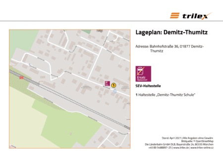 Demitz Thumitz Lageplan