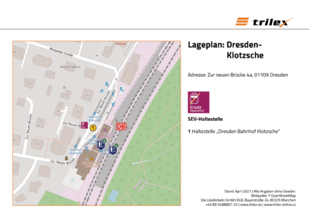 Dresden Klotzsche Lageplan