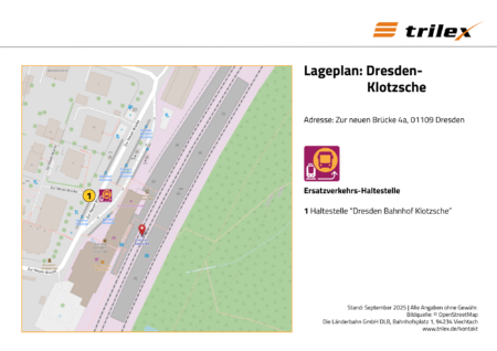 Dresden Klotzsche Lageplan