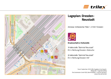 Dresden Neustadt Lageplan