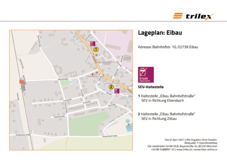 Eibau Lageplan