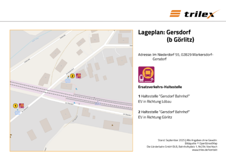 Gersdorf Lageplan
