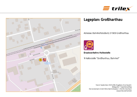 Grossharthau Lageplan
