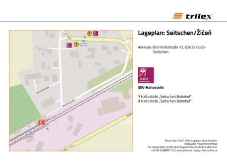 Seitschen Lageplan