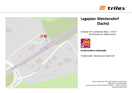 Weickersdorf Lageplan
