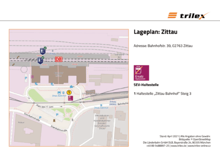 Zittau Lageplan