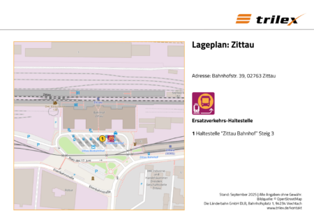 Zittau Lageplan
