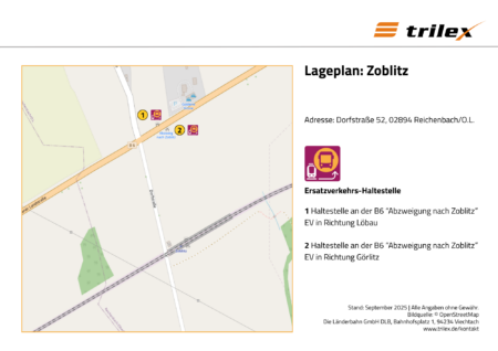 Zoblitz Lageplan