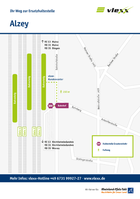 Alzey Bahnhof Ersatzhaltestelle