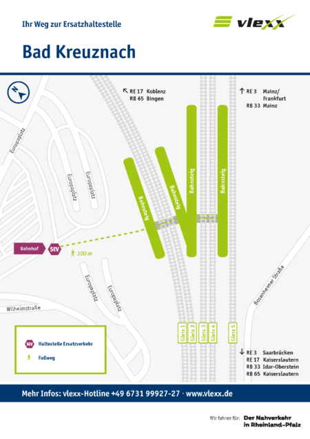 Bad Kreuznach Bahnhof Ersatzhaltestelle
