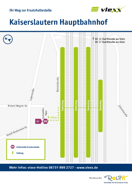 Kaiserslautern Hauptbahnhof Ersatzhaltestelle